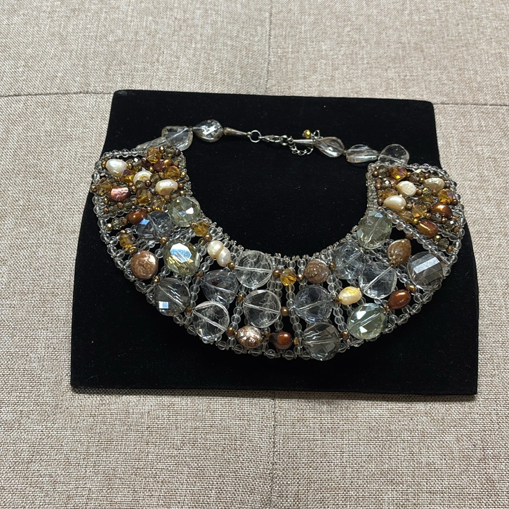 Exquisite Beaded Statement Necklace - image 6